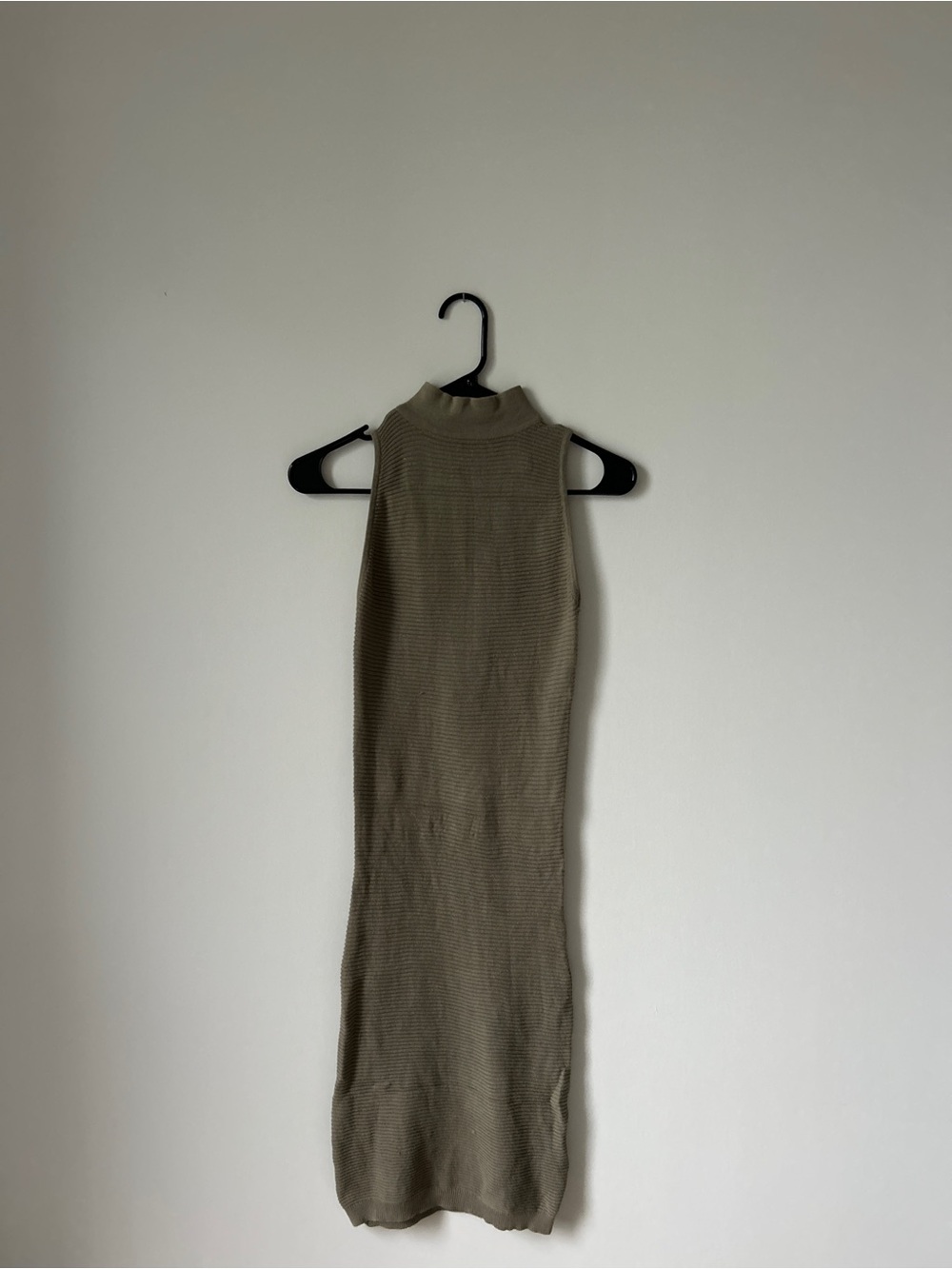 Revamped Olive Green Ribbed Maxi Skirt